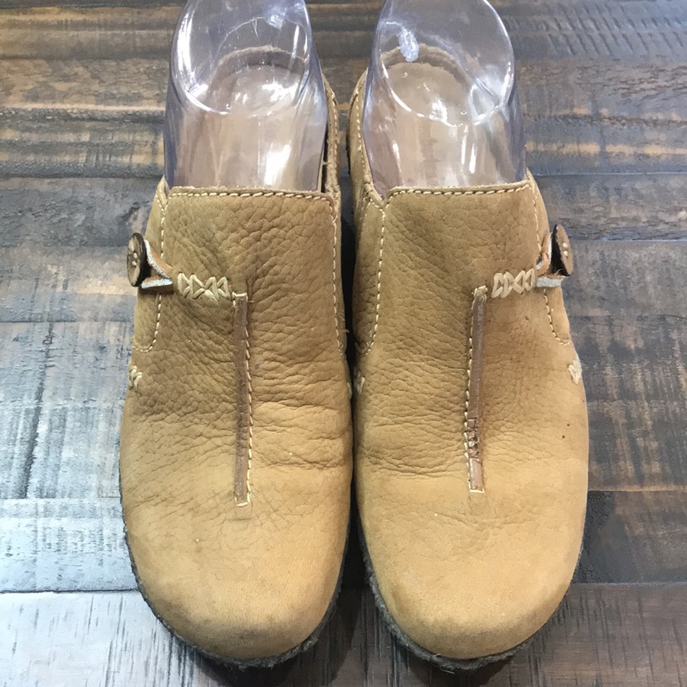 Timberland Leather Clogs, Tan, size 7.5